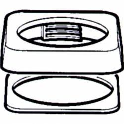 VDO Standardfläns 62,5x62,5mm - 1