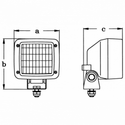 Halogen däckslampa modell 8517 - 1