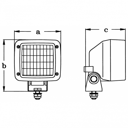 Halogen däckslampa modell 8517 - 2