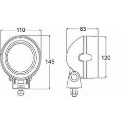 Hella LED Mega-Beam däckbelysning och strålkastare - 1