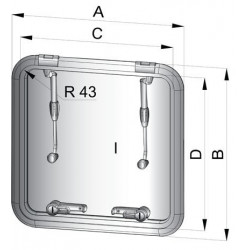 ALTUS utrymningslucka - modell 1