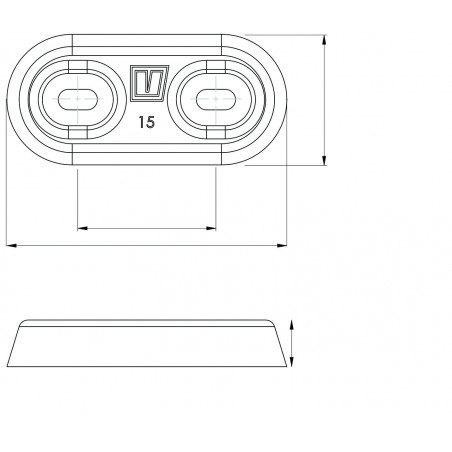 VETUS hull anode type 15, aluminium, excl. connection kit