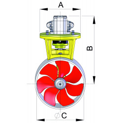 Bogpropeller 160 kgf