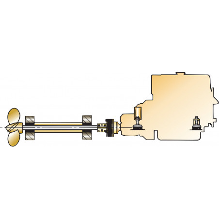 VETUS flexibel koppling BULLFLEX 1, axel 1"