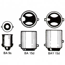 Lampe med bajonetsokkel 12V - 1