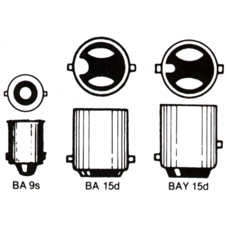 Lampa med bajonettsockel 12V - 2