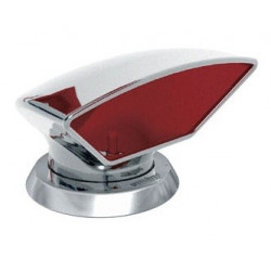 VETUS cowl ventilator DONALD, 75 mm, SS 316, red interior