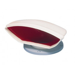 VETUS cowl ventilator DONALD S, 75 mm, white PVC, red interior