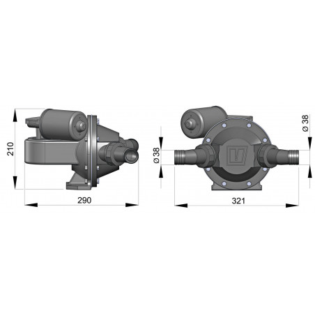 Avfallspump, 24V