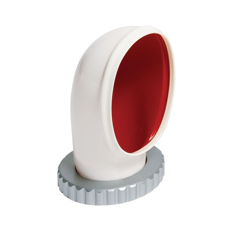 VETUS cowl ventilator JERRY 2, 75 mm, white PVC, red interior