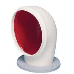 VETUS cowl ventilator JERRY S, 75 mm, white PVC, red interior