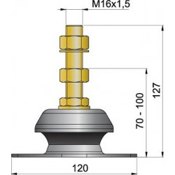 Flexibelt motorfäste typ 35V