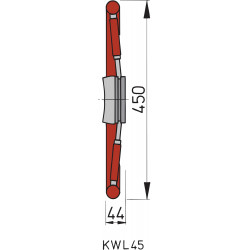 VETUS ratt med mahognyfälg, 450 mm - 17"