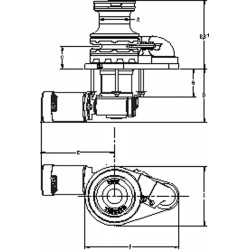 MAXWELL 3500 VWC 12 V 100TDC CW BB, chainwheel for 8-13 mm chain