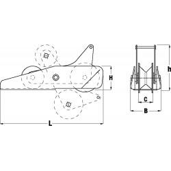 Hinged Bow Roller