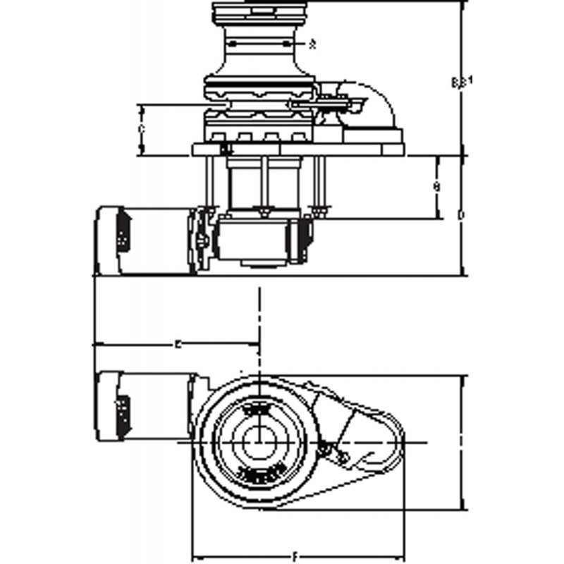 MAXWELL 3500 VWCLP Hyd 100TDC, chainwheel for 8-13 mm chain