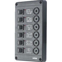 Switch panel type P6, 12 Volt