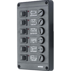 Switch panel type P6, 12 Volt