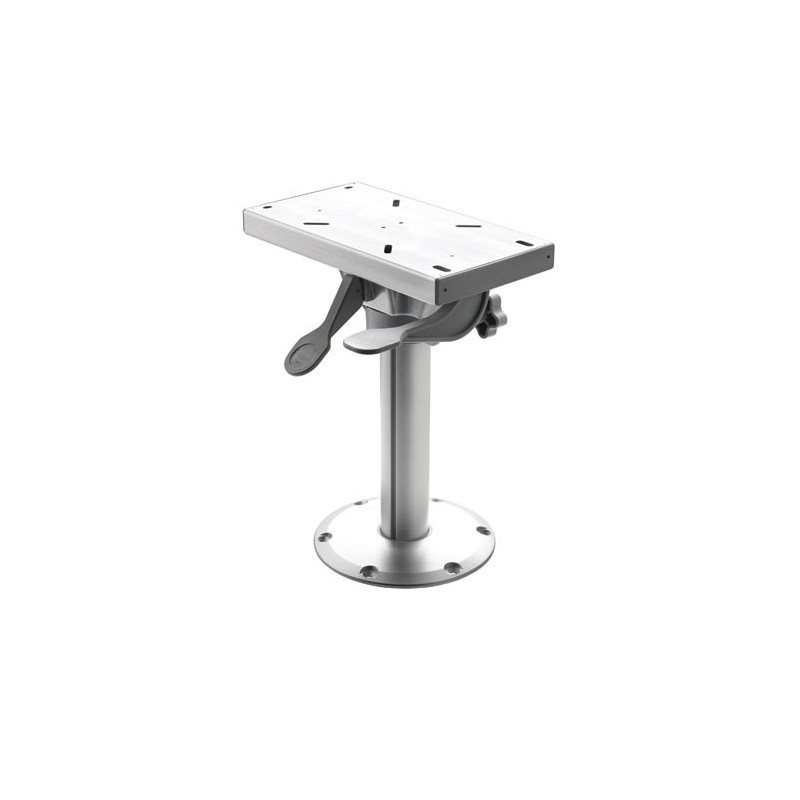 Fixed height pedestal with slide