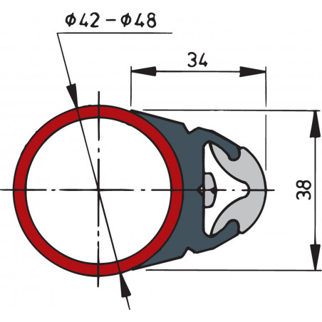 Rubbing strake for steel boats