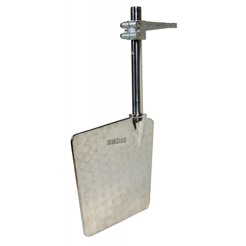 VETUS stainless steel rudder, length 400 mm, including rudder arm