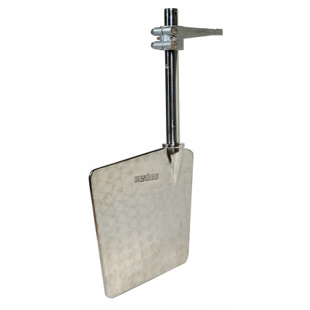 VETUS stainless steel rudder, length 400 mm, including rudder arm