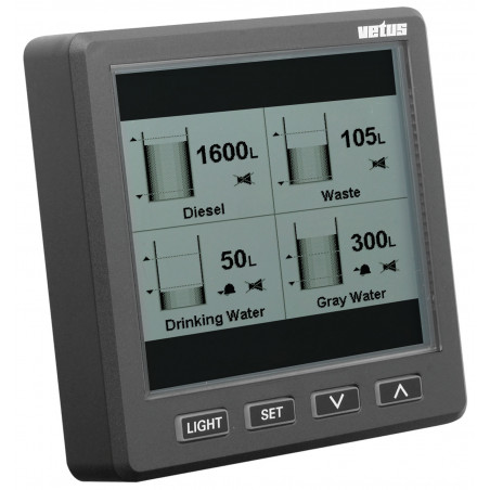 VETUS graphic display for tank level indication