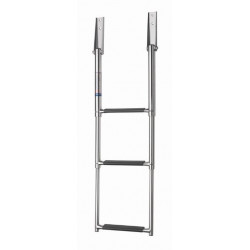 Telescopic ladder Stainless steel (AISI 316). Available with 3 steps.