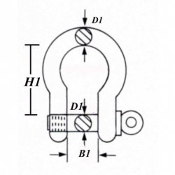 Schackel typ H galvaniserad - 1