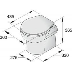 Toalett typ SMTO2, 24 V