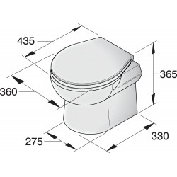 Toalett typ SMTO2S24, 24V