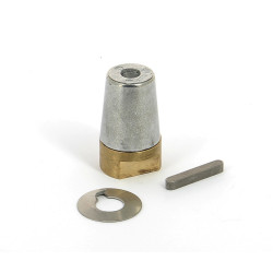 Set bronze ogive & zinc anode complete for shaft 35mm