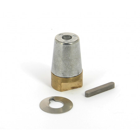 Set bronze ogive & zinc anode complete for shaft 35mm