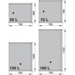 VETUS flexibel avloppsvattentank 100 liter