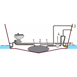 VETUS flexibel spillvattentank 55 liter