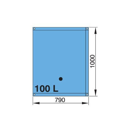 VETUS 100 l drinking water tank, incl. 16/38 mm hose connections