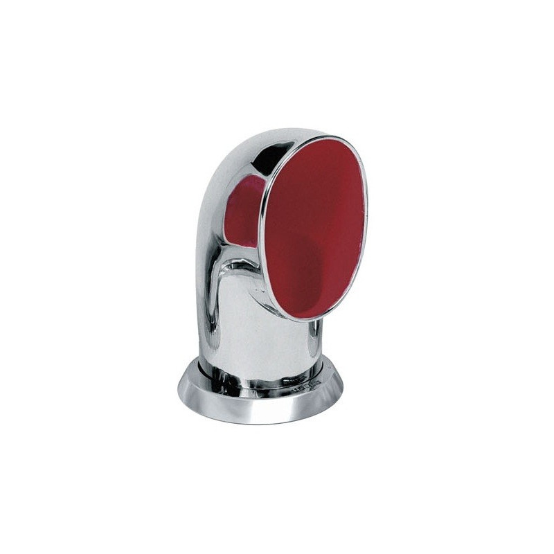 VETUS cowl ventilator TOM, 100 mm, SS 316, red interior