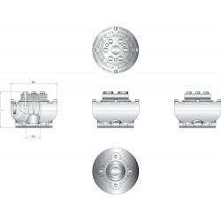 VETUS flexible coupling UNIFLEX 13, shaft 20 mm, incl. 4” connection