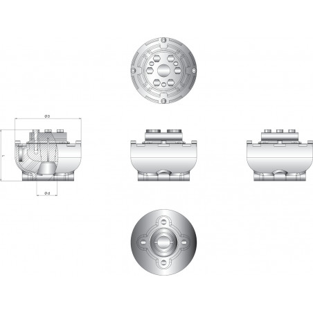 VETUS flexible coupling UNIFLEX 13, shaft 20 mm, incl. 4” connection