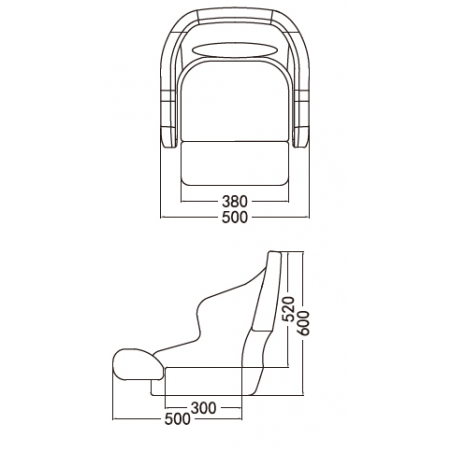 Deluxe Sport Flip Up Styrestol - 4