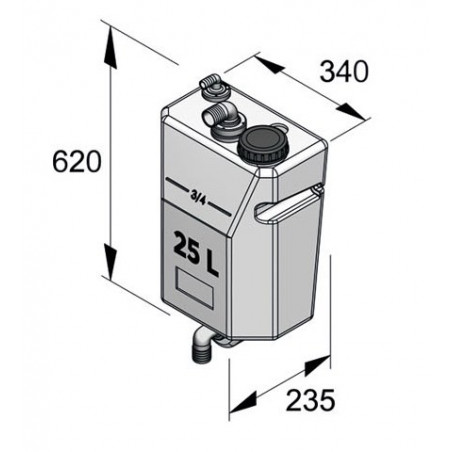 Bulkhead mounted waste