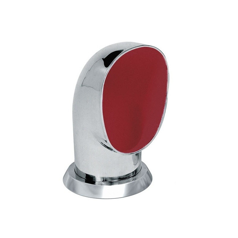 VETUS cowl ventilator YOGI, 125 mm, SS 316, red interior