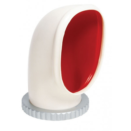 VETUS cowl ventilator YOGI 2, 125 mm, white PVC, red interior