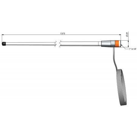 VHF Fiberantenne - 6m kabel - 2