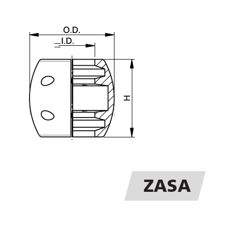 VETUS akselanode 2" - 3