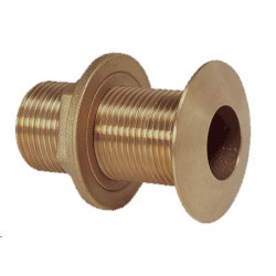 Bronze thru-hull fitting, G1 ½" bronze, chamfered - 1