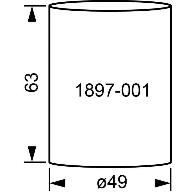 Glas för gruvlampa 220 mm - 1