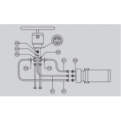 Fittings tilslut autopilot t. Mavimar hydraulisk styring (nær rat) - 2