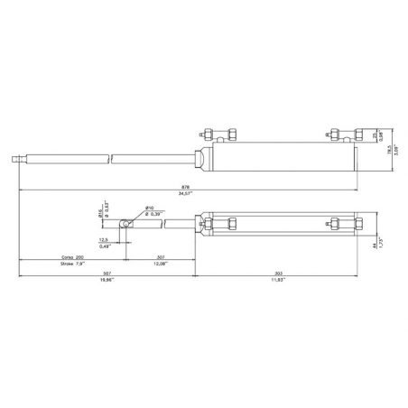 Hydrauliskt styrsystem upp till 150 hk utombordsmotor GF150T - 2