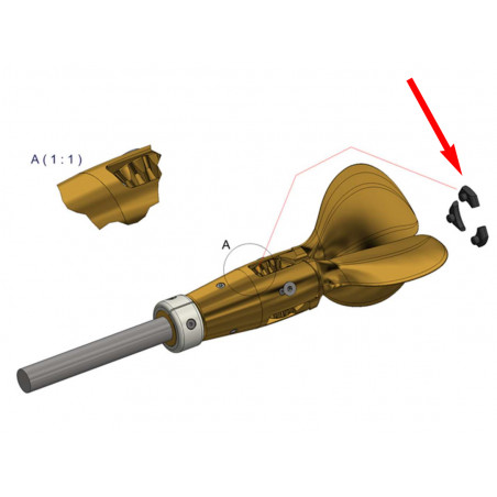 Zinkringssats 3-bl axel 28-30" GORI - 1